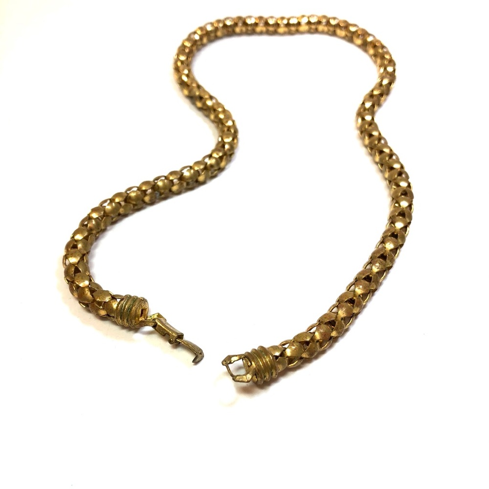 Vintage gold tone choker